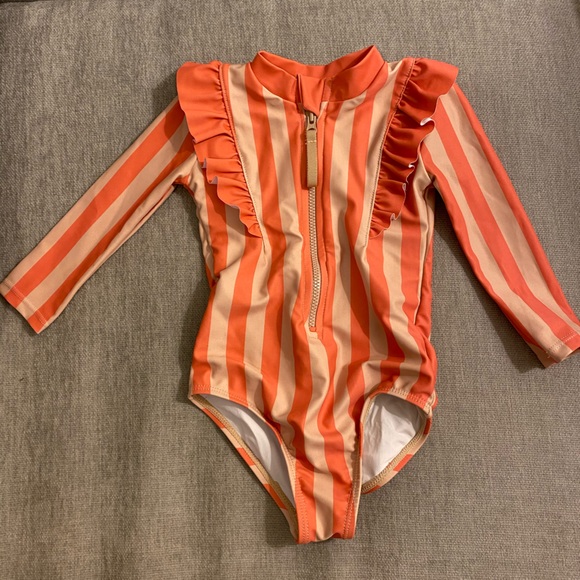 Pehr Ruffled Striped Kids Swimsuit - Picture 8 of 8